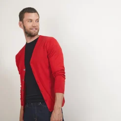 Maison Montagut Gilet Boutonne En Laine Merinos - Brad><noscript><img width=