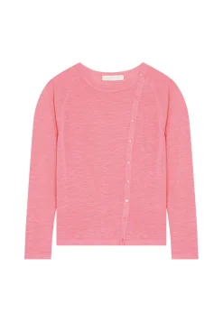 Maison Montagut Gilet Boutonne En Lin Flamme - Mado><noscript><img width=