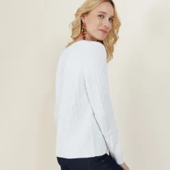 Maison Montagut Gilet Col V En Coton - Abraham><noscript><img width=