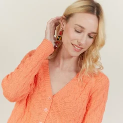 Maison Montagut Gilet Col V En Coton - Abraham><noscript><img width=