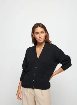 Maison Montagut Gilet Col V En Coton Et Lin - Thais><noscript><img width=