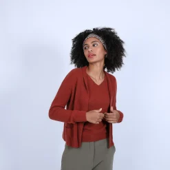 Maison Montagut Gilet Court Avec Poches En Cachemire - Basma><noscript><img width=