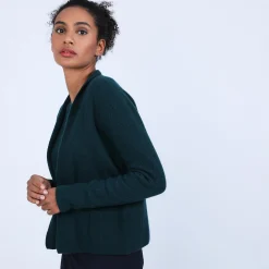 Maison Montagut Gilet Court Avec Poches En Cachemire - Basma><noscript><img width=