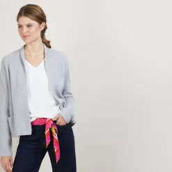 Maison Montagut Gilet Court En Cachemire Avec Poches - Basma><noscript><img width=