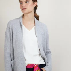 Maison Montagut Gilet Court En Cachemire Avec Poches - Basma><noscript><img width=