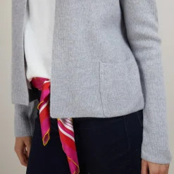 Maison Montagut Gilet Court En Cachemire Avec Poches - Basma><noscript><img width=