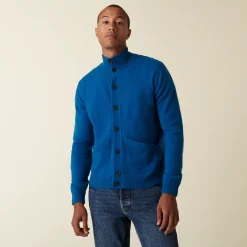 Maison Montagut Gilet En Cachemire Boutonne A Poches - Erwan><noscript><img width=