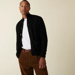 Maison Montagut Gilet En Cachemire Boutonne A Poches - Erwan><noscript><img width=