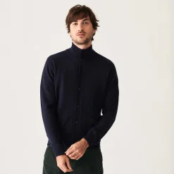 Maison Montagut Gilet En Cachemire Boutonne A Poches - Erwan><noscript><img width=