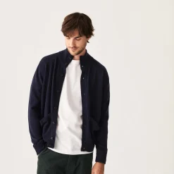 Maison Montagut Gilet En Cachemire Boutonne A Poches - Erwan><noscript><img width=