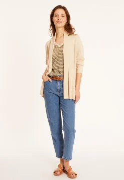 Maison Montagut Gilet En Lin Flamme Col Chale - Maelle><noscript><img width=