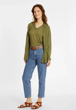 Maison Montagut Gilet En Lin Flamme Col Chale - Maelle><noscript><img width=