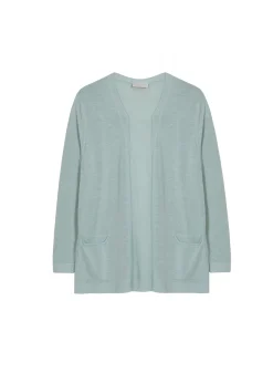 Maison Montagut Gilet Long Avec Poches En Lin Flamme - Tabata><noscript><img width=