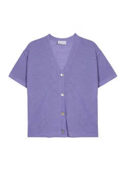 Maison Montagut Gilet Manches Courtes En Lin Flamme - Tanya><noscript><img width=