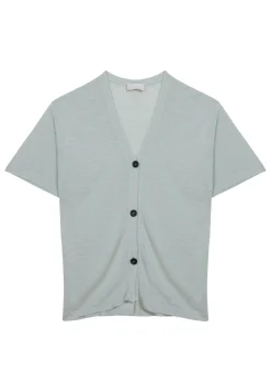 Maison Montagut Gilet Manches Courtes En Lin Flamme - Tanya><noscript><img width=