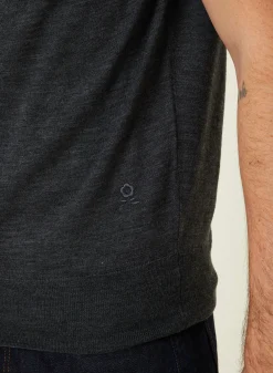 Maison Montagut Gilet Sans Manches Avec Logo En Laine Merinos - Ernardo><noscript><img width=