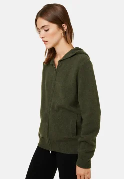 Maison Montagut Gilet Zippe A Capuche En Cachemire Melange - Alfred><noscript><img width=