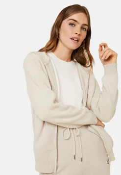 Maison Montagut Gilet Zippe A Capuche En Cachemire Melange - Alfred><noscript><img width=