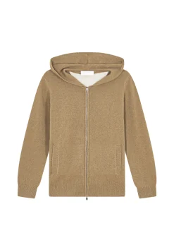 Maison Montagut Gilet Zippe A Capuche En Cachemire Melange - Alfred><noscript><img width=