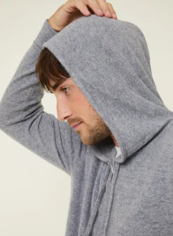 Maison Montagut Gilet Zippe A Capuche En Cachemire 2 Fils - Bradley><noscript><img width=