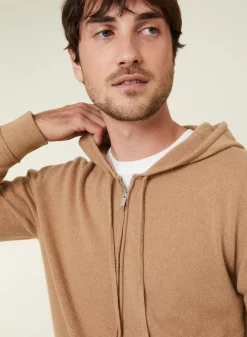 Maison Montagut Gilet Zippe A Capuche En Cachemire 2 Fils - Bradley><noscript><img width=