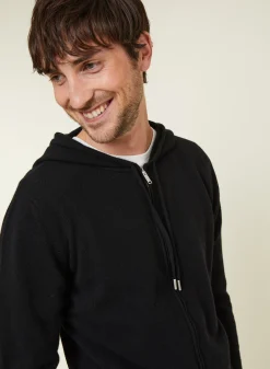 Maison Montagut Gilet Zippe A Capuche En Cachemire 2 Fils - Bradley><noscript><img width=