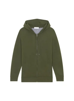 Maison Montagut Gilet Zippe A Capuche En Cachemire 2 Fils - Bradley><noscript><img width=