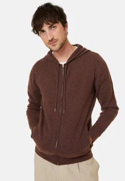 Maison Montagut Gilet Zippe A Capuche En Cachemire 2 Fils - Bradley><noscript><img width=