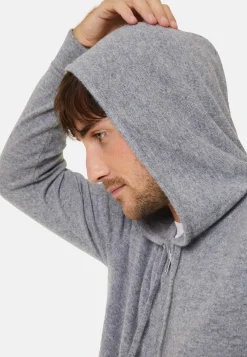 Maison Montagut Gilet Zippe A Capuche En Cachemire 2 Fils - Bradley><noscript><img width=