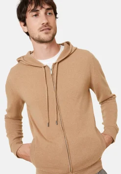 Maison Montagut Gilet Zippe A Capuche En Cachemire 2 Fils - Bradley><noscript><img width=