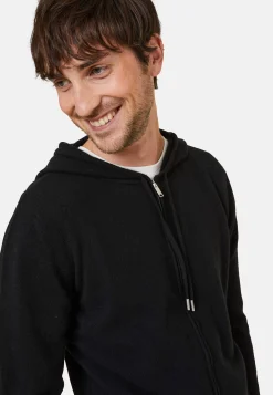 Maison Montagut Gilet Zippe A Capuche En Cachemire 2 Fils - Bradley><noscript><img width=