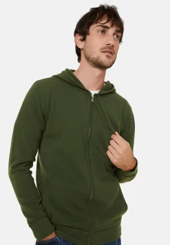 Maison Montagut Gilet Zippe A Capuche En Cachemire 2 Fils - Bradley><noscript><img width=