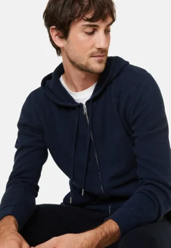 Maison Montagut Gilet Zippe A Capuche En Cachemire 2 Fils - Bradley><noscript><img width=