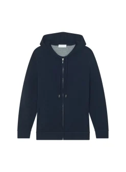 Maison Montagut Gilet Zippe A Capuche En Cachemire 2 Fils - Bradley><noscript><img width=