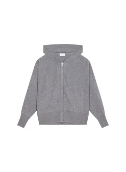 Maison Montagut Gilet Zippe A Capuche En Cachemire Melange - Albin><noscript><img width=