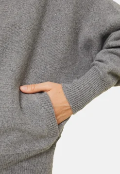 Maison Montagut Gilet Zippe A Capuche En Cachemire Melange - Albin><noscript><img width=