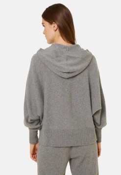 Maison Montagut Gilet Zippe A Capuche En Cachemire Melange - Albin><noscript><img width=