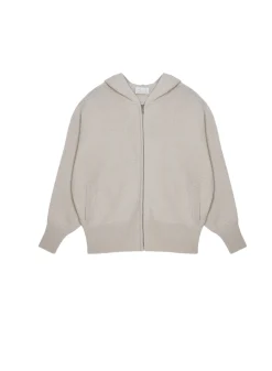 Maison Montagut Gilet Zippe A Capuche En Cachemire Melange - Albin><noscript><img width=