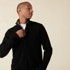 Maison Montagut Gilet Zippe A Poches En Cachemire 2 Fils - Eloane><noscript><img width=