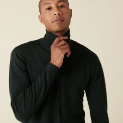 Maison Montagut Gilet Zippe Avec Logo En Laine Merinos - Estian><noscript><img width=