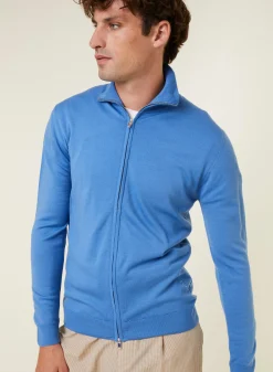 Maison Montagut Gilet Zippe Avec Logo En Laine Merinos - Estian><noscript><img width=