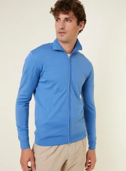 Maison Montagut Gilet Zippe Avec Logo En Laine Merinos - Estian><noscript><img width=