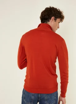 Maison Montagut Gilet Zippe Avec Logo En Laine Merinos - Estian><noscript><img width=