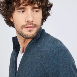 Maison Montagut Gilet Zippe En Cachemire 2 Fils Sans Poches Marc-Antoine><noscript><img width=