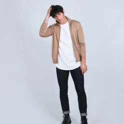 Maison Montagut Gilet Zippe En Laine Merinos - Bastian><noscript><img width=