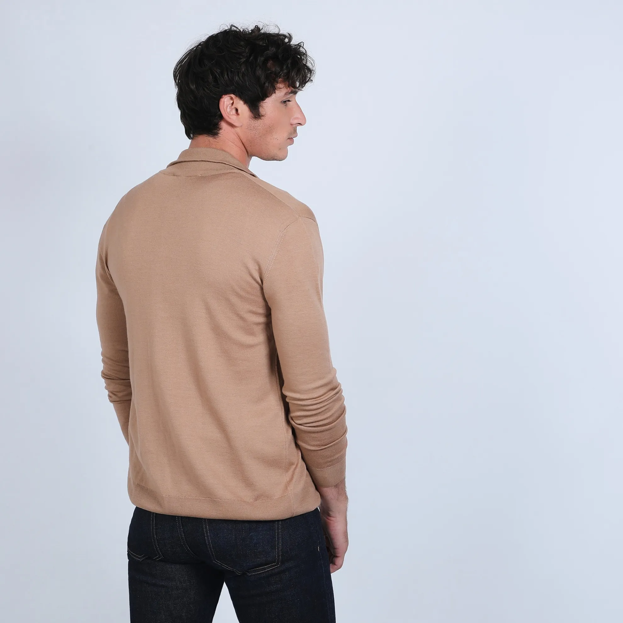 Maison Montagut Gilet Zippe En Laine Merinos - Bastian>Homme Vestes Et Gilets