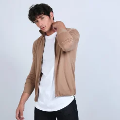 Maison Montagut Gilet Zippe En Laine Merinos - Bastian><noscript><img width=