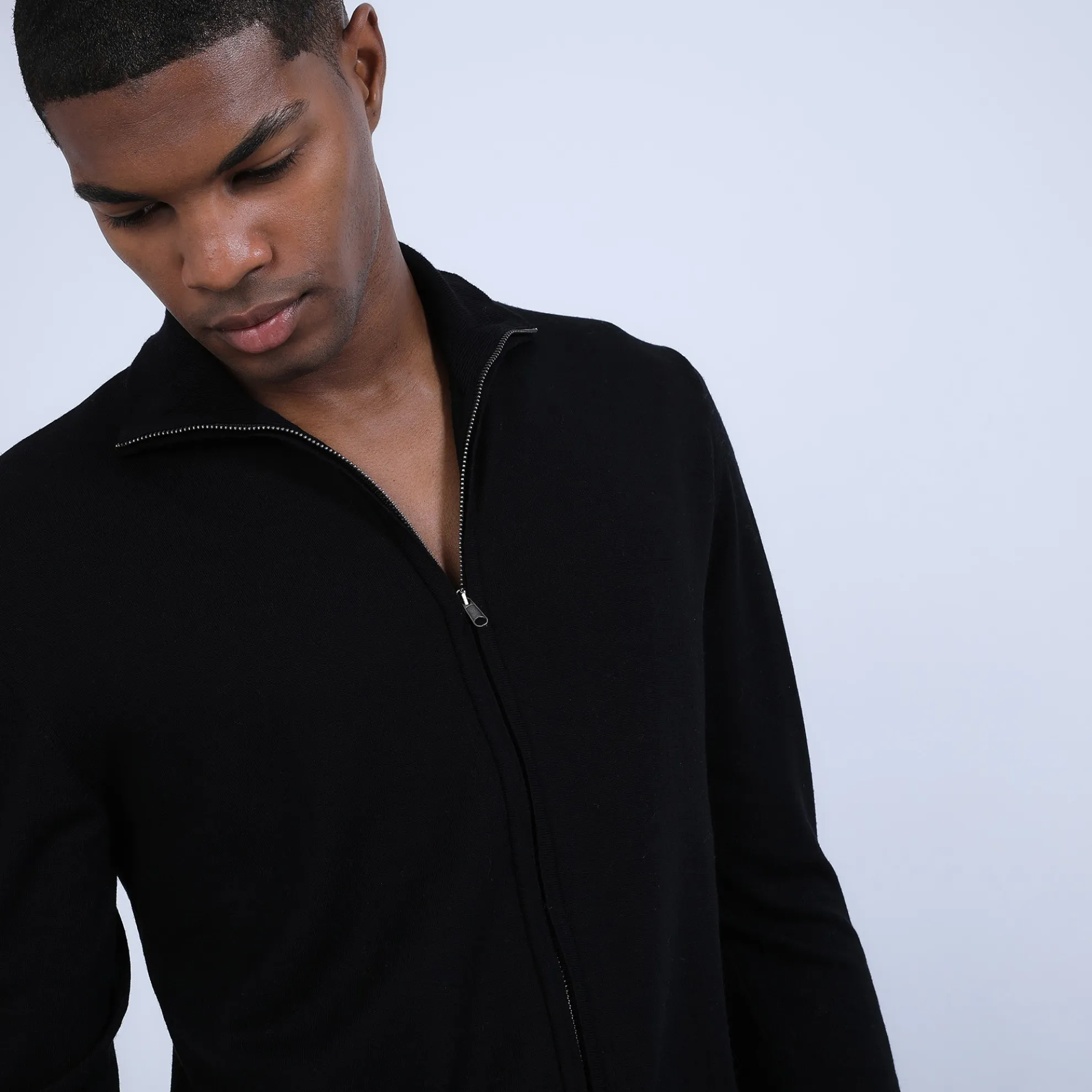 Maison Montagut Gilet Zippe En Laine Merinos - Bastian>Homme Vestes Et Gilets