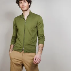 Maison Montagut Gilet Zippe En Laine Merinos - Bastian>Homme Vestes Et Gilets