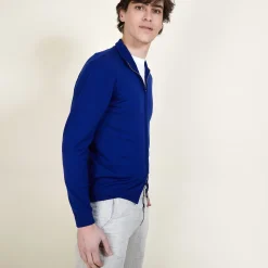 Maison Montagut Gilet Zippe En Laine Merinos - Bastian><noscript><img width=